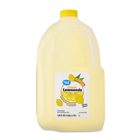 Great Value Classic Lemonade, 128 fl oz