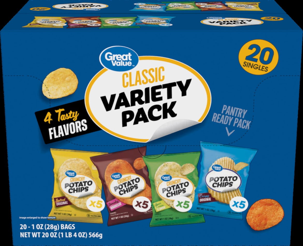 Great Value Classic Mix Variety Pack 20 Count 1 oz bags
