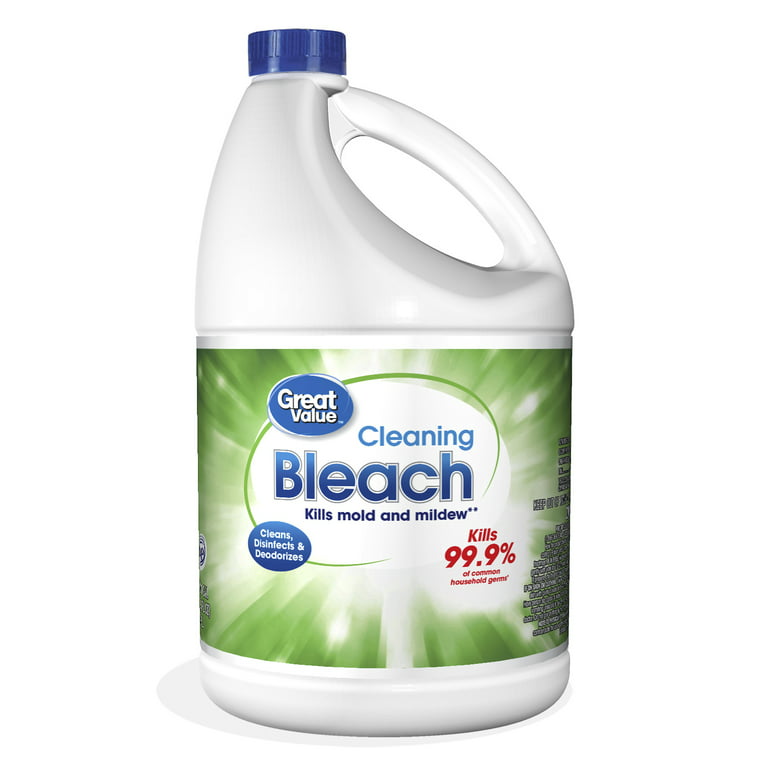 Great Value Cleaning Bleach, 128 fl oz , bleach cleaner 