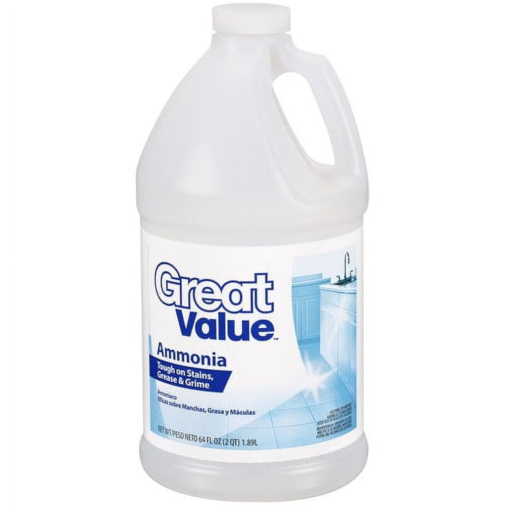 Great Value Clear Ammonia All Purpose Cleaner, 64 Fl. Oz.