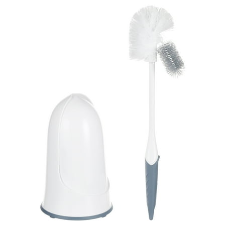 Great Value Toilet Brush and Holder, Closed Bowl Brush and Caddy, 16 in x 5.5 in