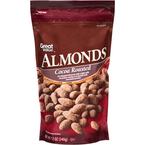 Great Value Cocoa Roasted Almonds, 12 Oz.