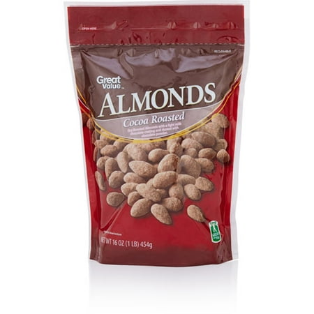 Great Value Cocoa Roasted Almonds, 16 Oz.