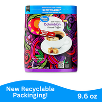 (3 pack) Great Value Colombian Medium Dark Roast Ground Coffee, 9.6 oz