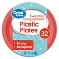 Great Value Compartment Plastic Plates, 32 Count - Walmart.com