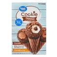 thumbnail image 1 of Great Value Cookie Dipped with Chocolate Ice Cream Cones, Variety Pack, 4.6 fl oz, 8 Pack, 1 of 7