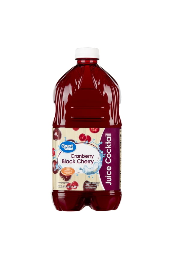 Cranberry Black Cherry Juice Cocktail, 64 fl oz