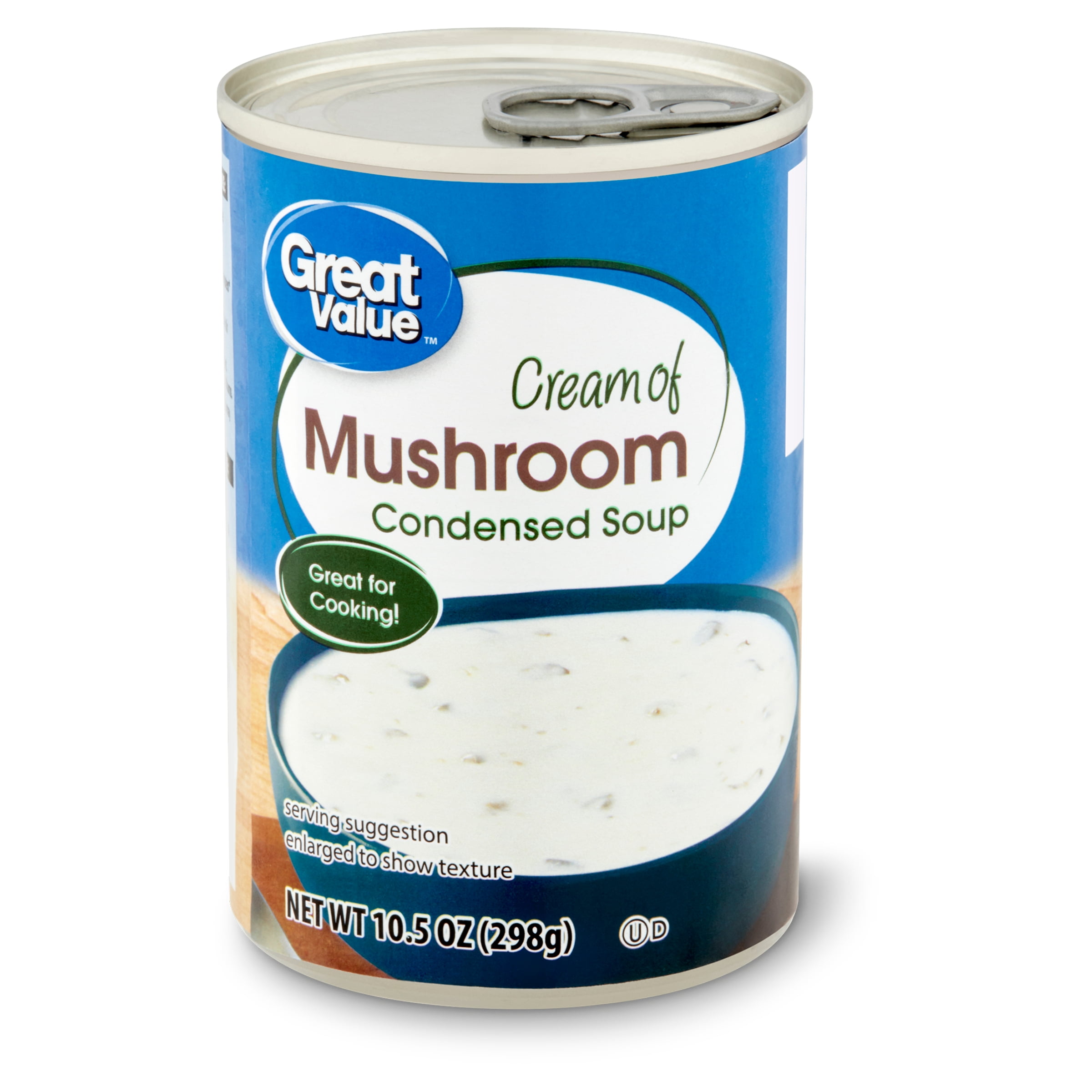 (4 pack) Great Value Cream of Mushroom Condensed Soup, 10.5 oz