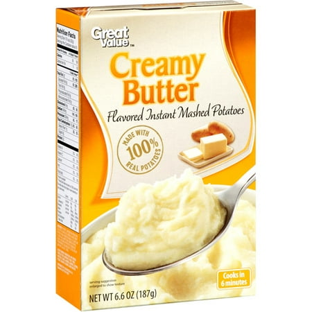 Great Value Creamy Butter Mashed Potato, 6.6 oz