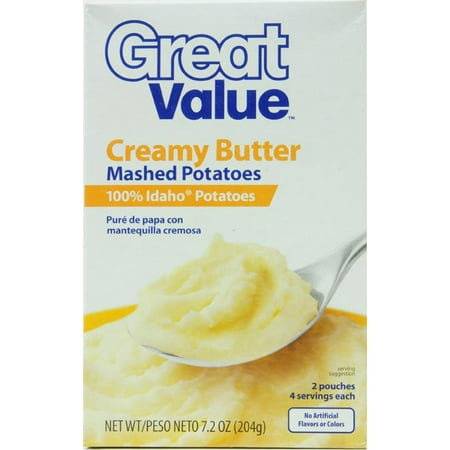 Great Value Creamy Butter Mashed Potatoes, 7.2 oz