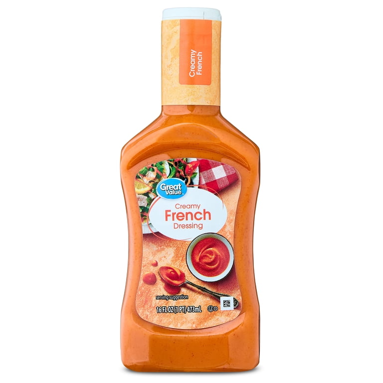 Great Value Creamy French Dressing, 16 fl oz - Walmart.com