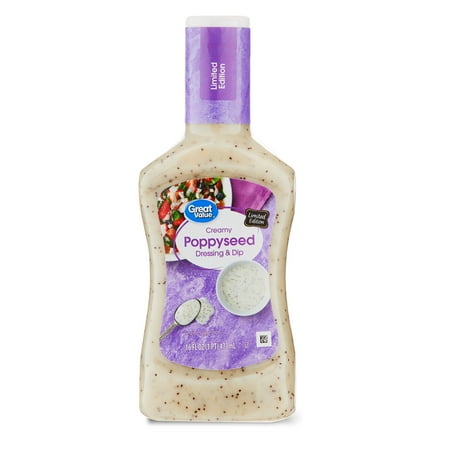 Great Value Creamy Poppyseed Dressing & Dip, 16 oz