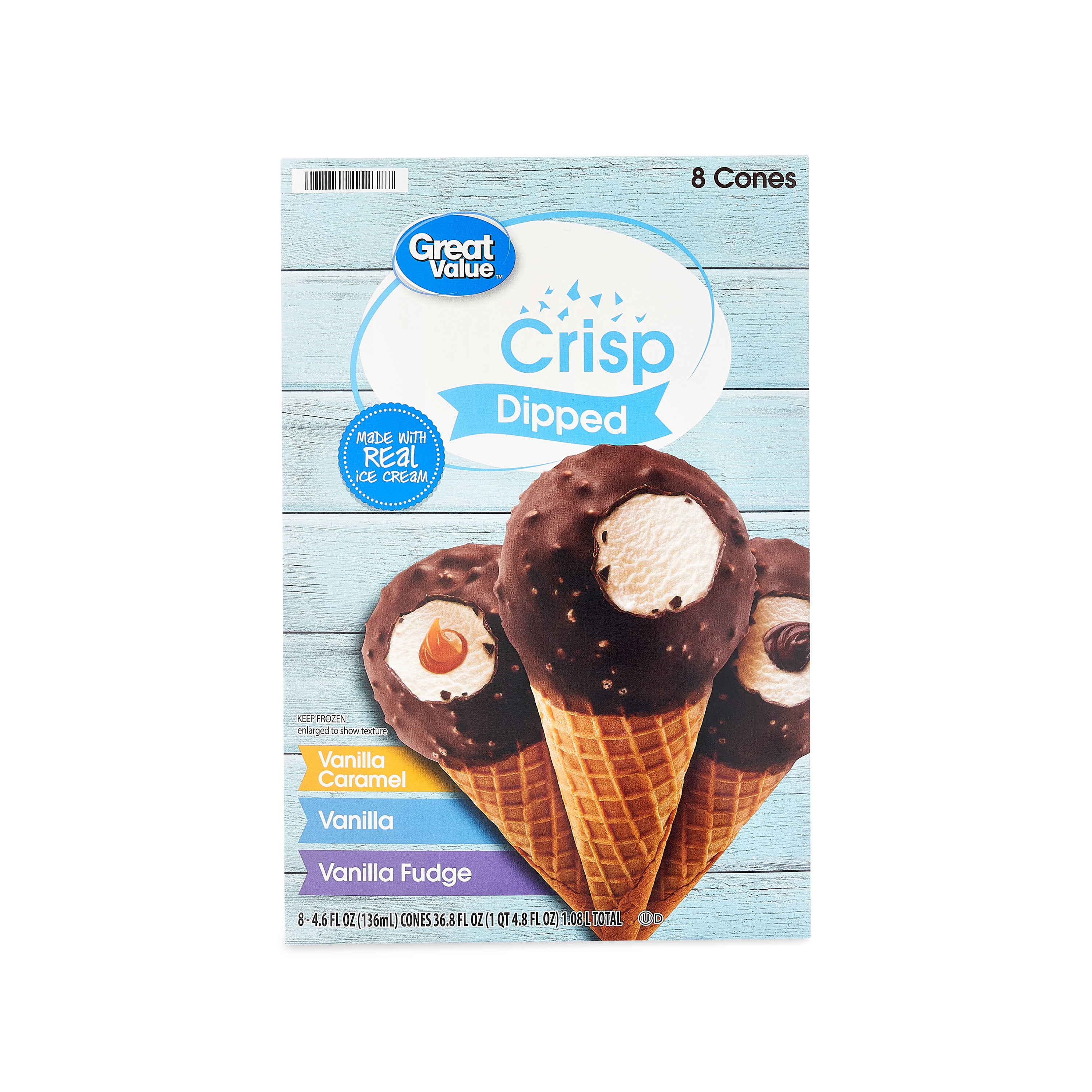 Great Value Ice Cream Variety Pack, 32 Count 