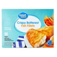 thumbnail image 1 of Great Value Crispy Battered Fish Fillets, 19 oz, 10 Count, 1 of 9