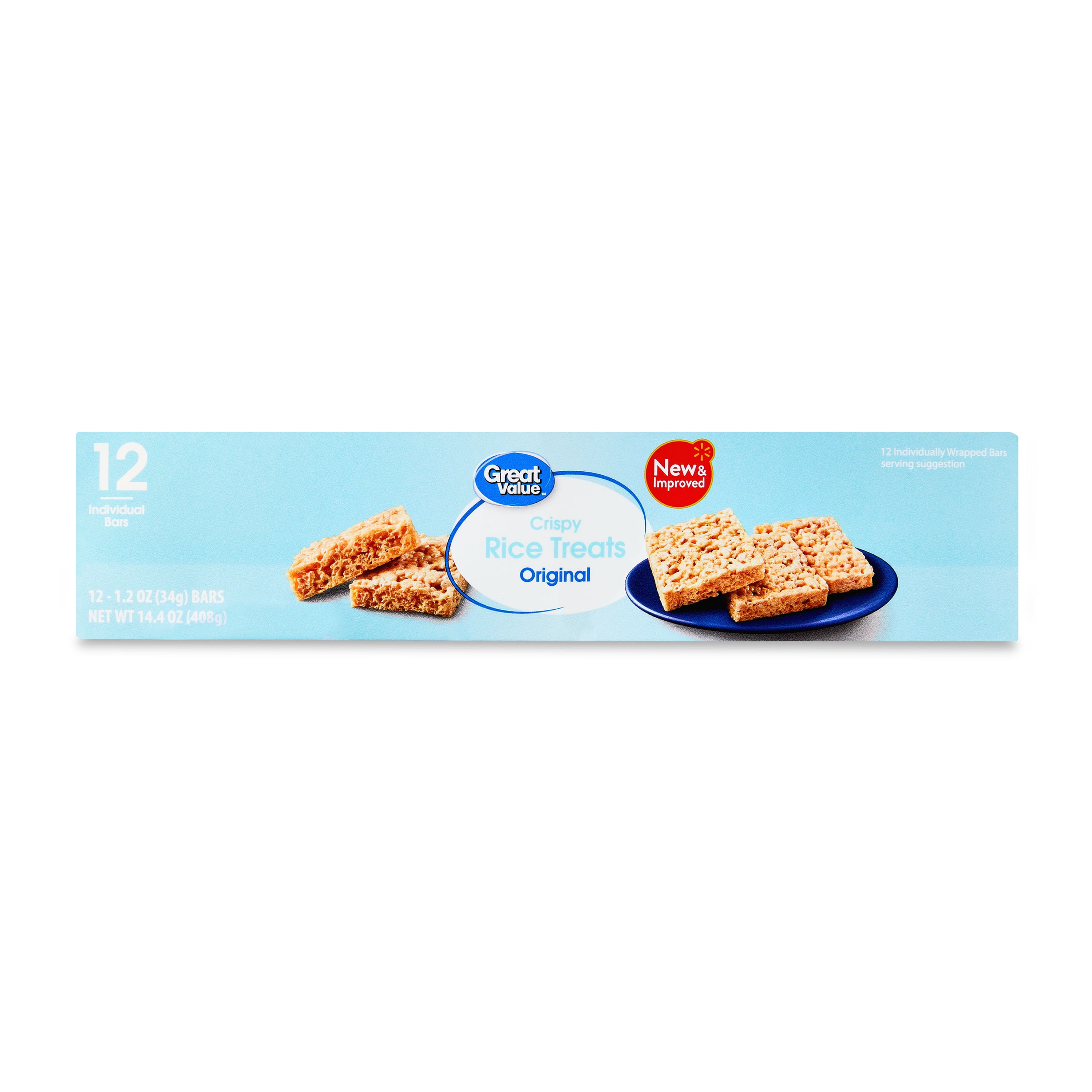 Great Value Crispy Rice Treats, 14.4 oz, 12 Count