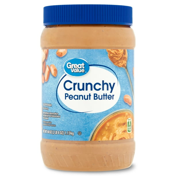 Great Value Crunchy Peanut Butter, 40 oz