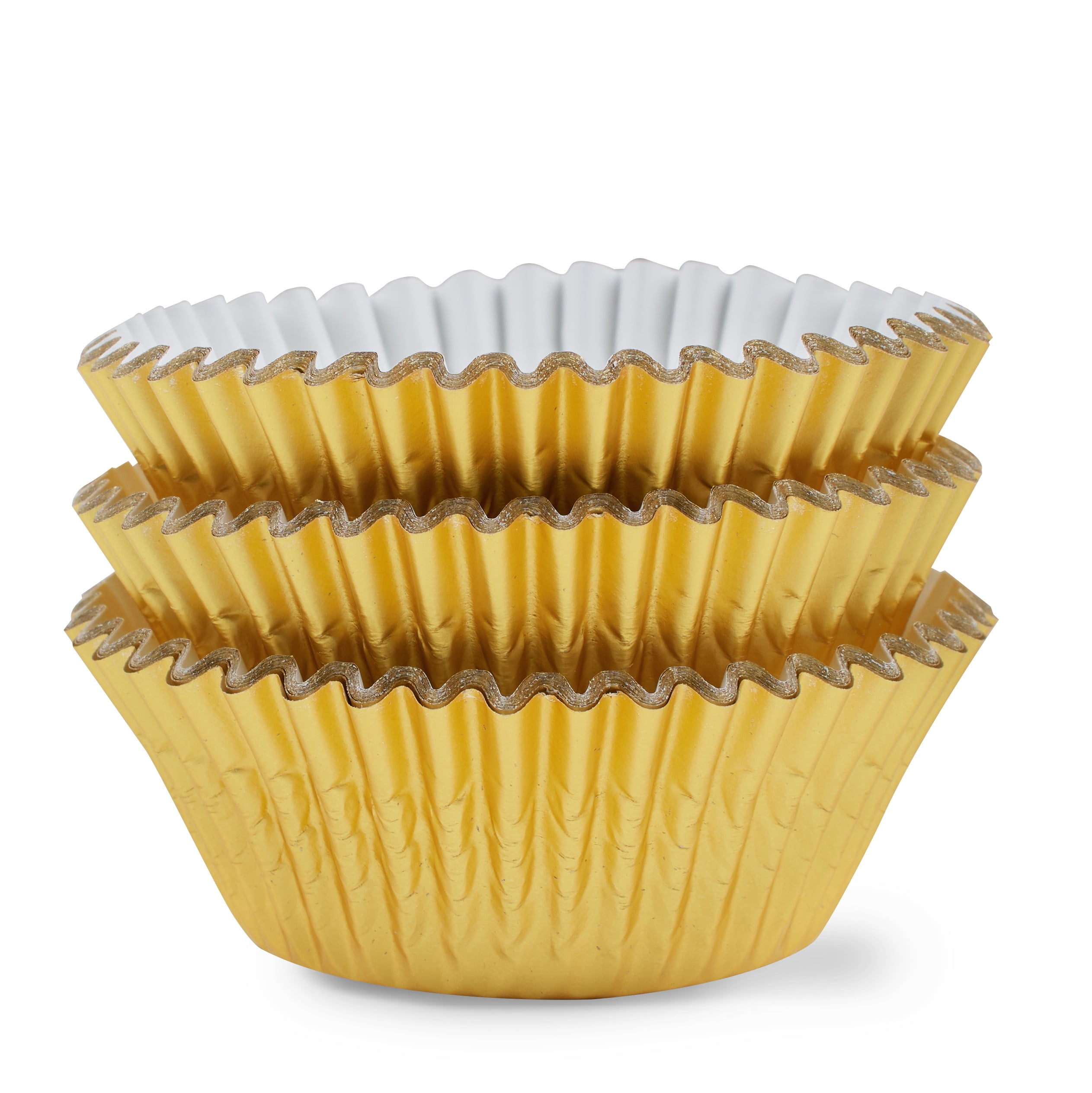 Brown and Gold Foil Cupcake Liners, Standard Muffin Baking Cups (100 Pack),  PACK - Kroger
