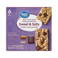 thumbnail image 1 of Great Value Dark Chocolate, Peanut & Almond Sweet & Salty Granola Bars, 1.2 oz, 6 Count, 1 of 9
