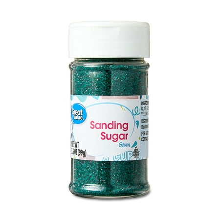 Great Value Dark Green Sanding Sugar, 3.5 oz