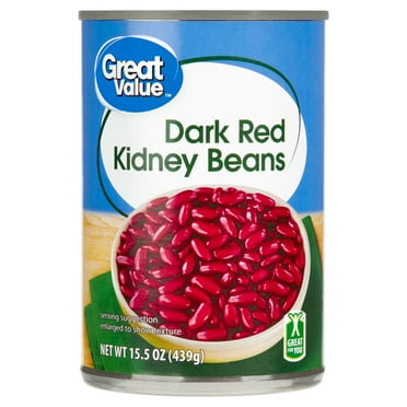 Great Value Dark Red Kidney Beans, 15.5 oz