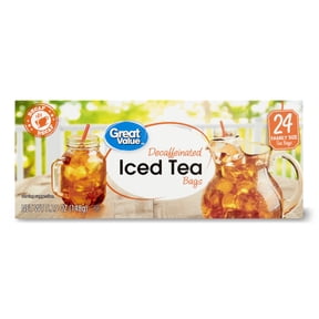 Great Value Decaffeinated Iced Tea Bags, 24 Count
