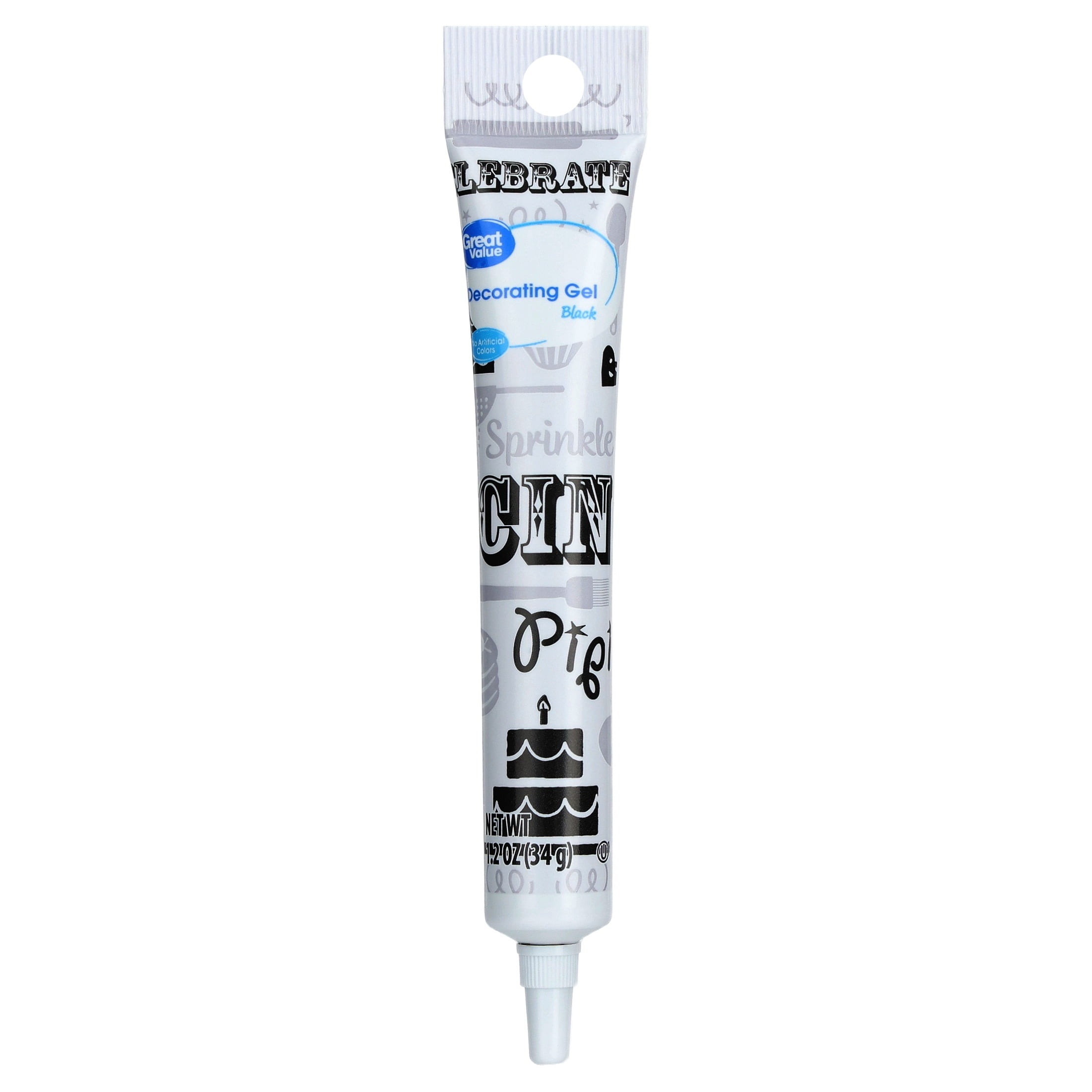 Great Value Decorating Gel, Black, 1.2 oz