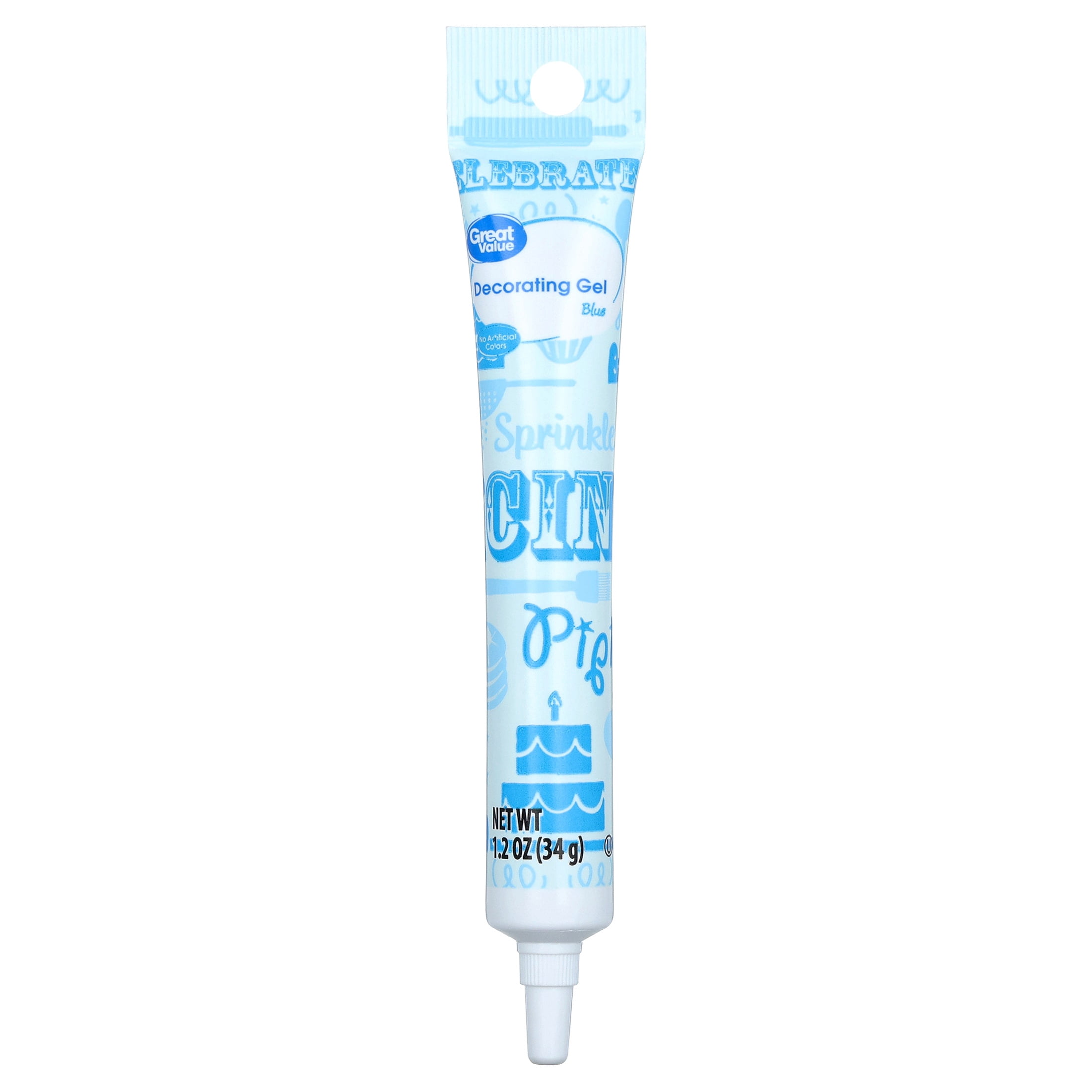 Great Value Decorating Gel, Blue, 1.2 oz