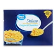 thumbnail image 1 of Great Value Deluxe Original Cheddar Macaroni & Cheese, 14 oz (Shelf Stable Packaged Meal), 1 of 8