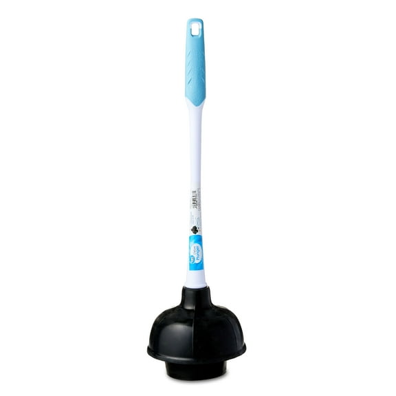 Great Value Deluxe Toilet Plunger with 16-in Ergonomic Plastic Handle, 1 Each