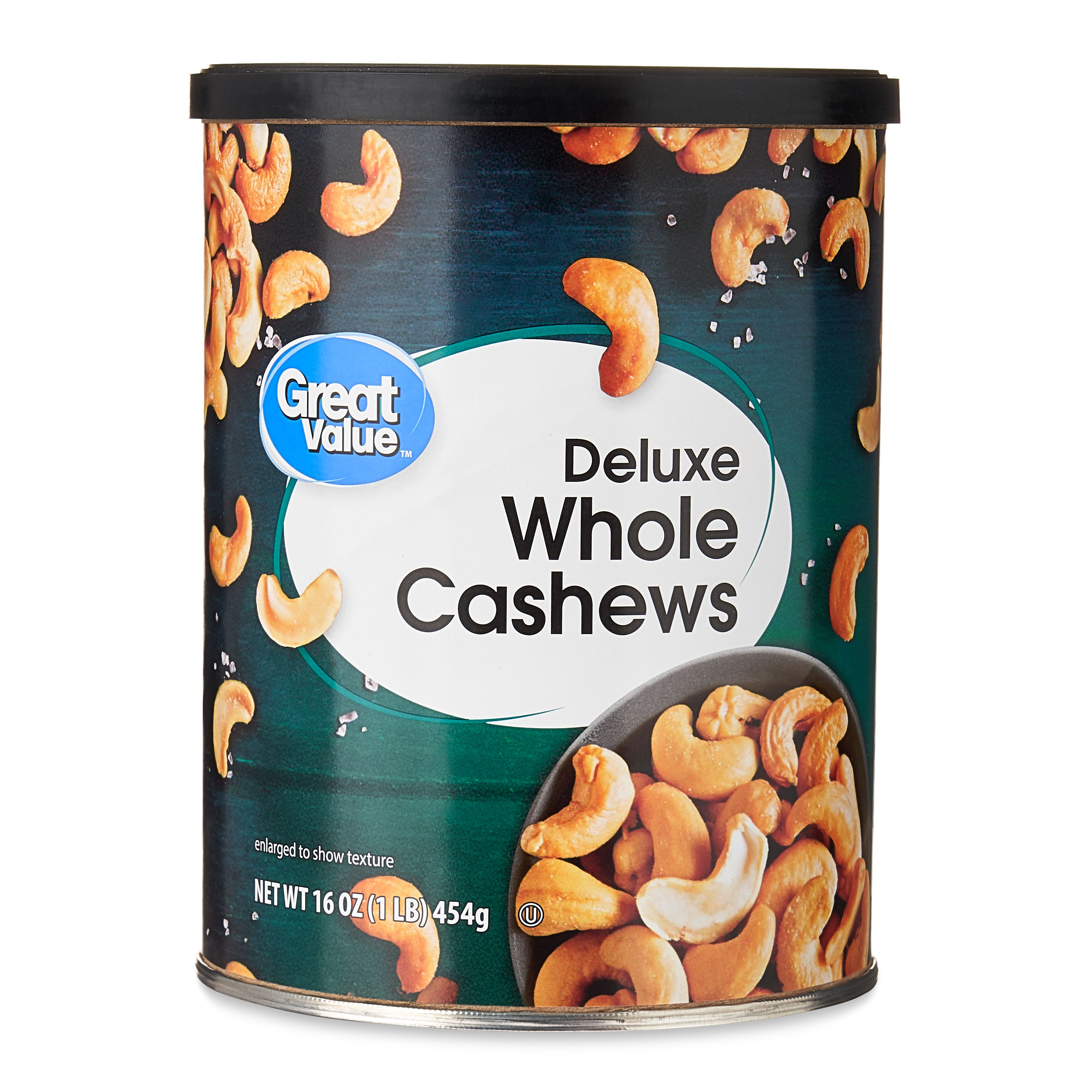 Great Value Deluxe Whole Cashews, Salted, 16 oz - image 1 of 8
