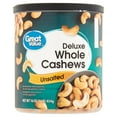 thumbnail interactive-video image 1 of Great Value Deluxe Whole Cashews, Unsalted, 16 oz, 1 of 8