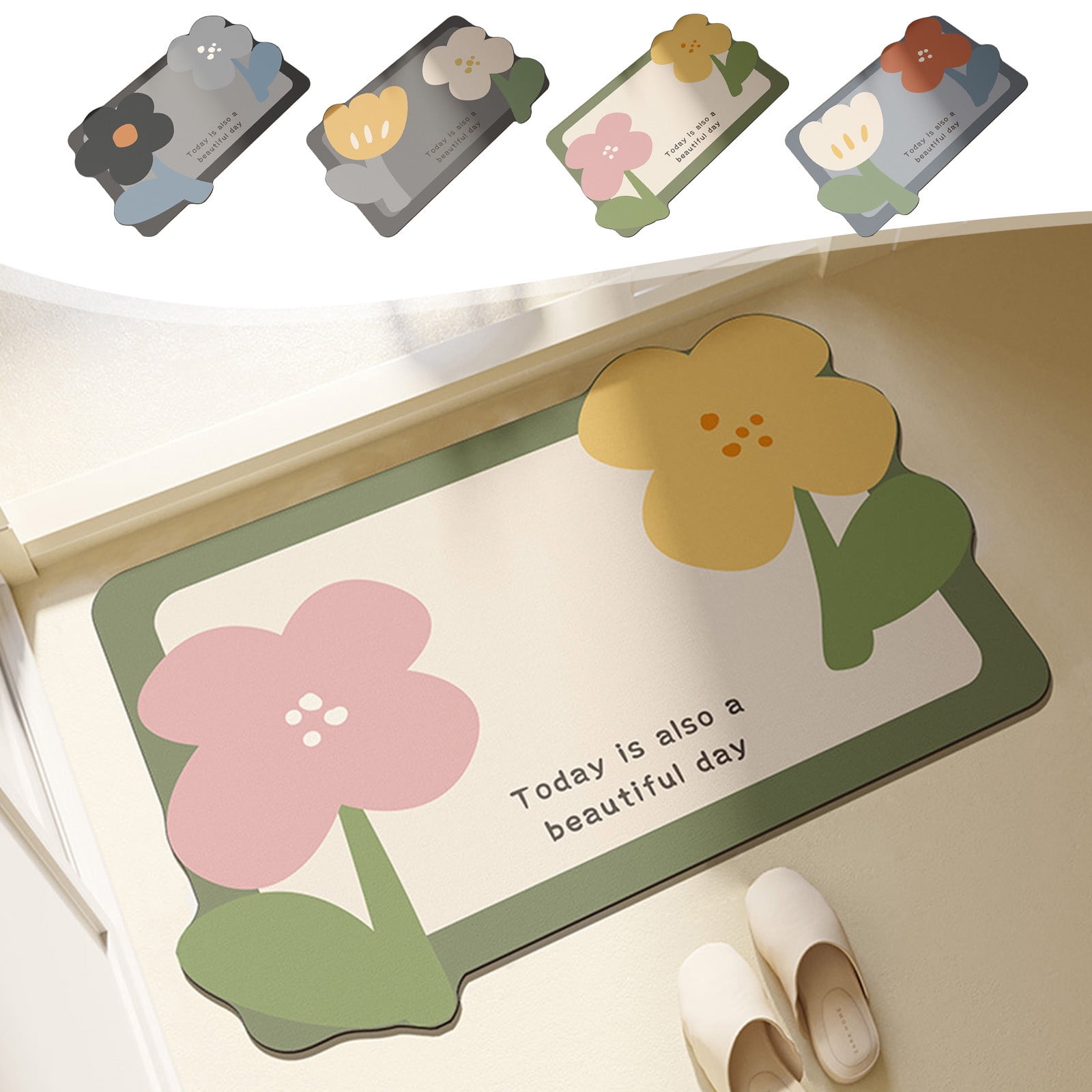 Diatomite Absorbent Mat For Kitchen Sink - 15.75x3.93 Inch Quick-Dry Countertop Pad, Natural Stone Coaster For Bowls, Non-Slip & Anti-Bacterial (White)