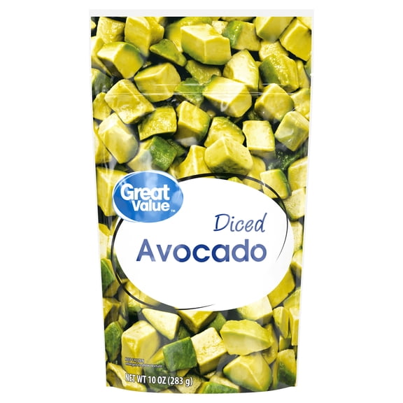 Great Value Diced Avocados, 10 oz Bag (Frozen)