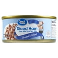 thumbnail image 1 of Great Value Smoked Diced Ham, Water Added, 5 oz Can, 1 of 7