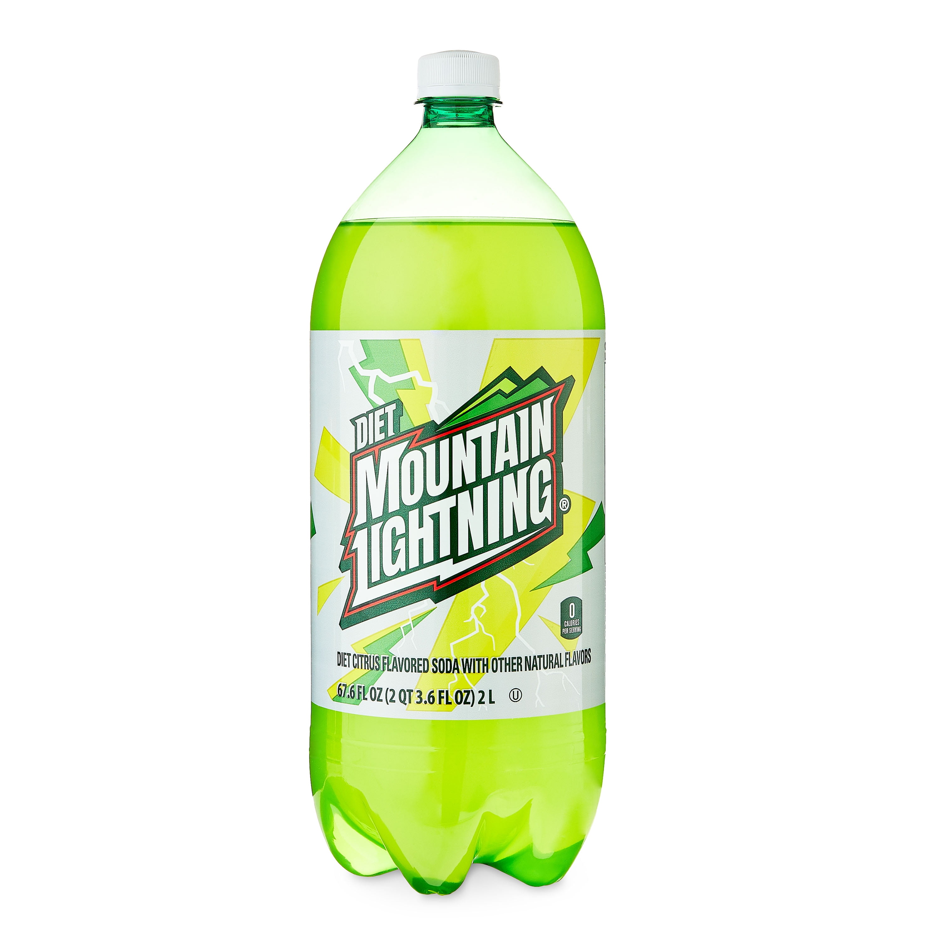 Great value diet mountain lightning 2 l bottle walmart