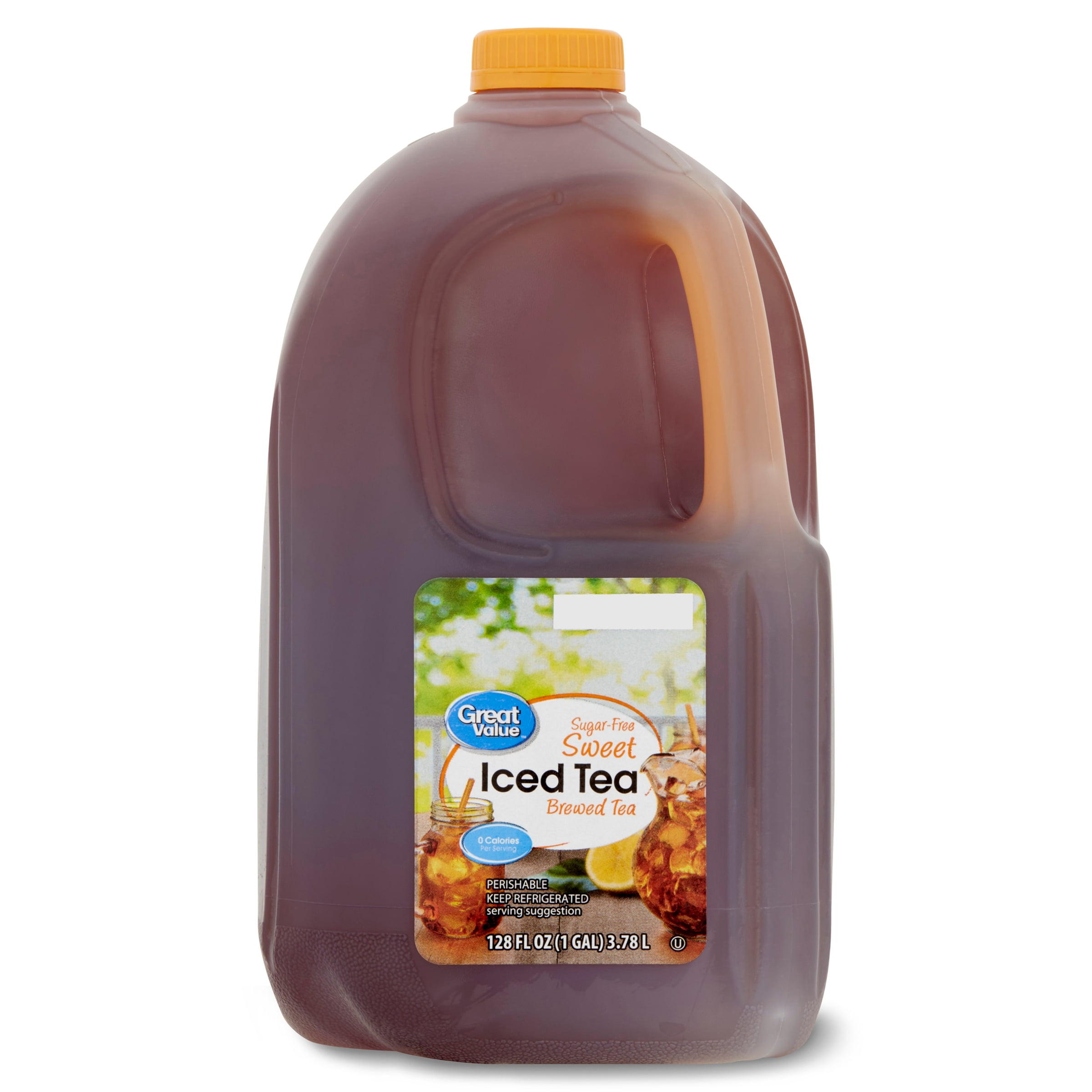 Great Value Diet Sweet Brewed Iced Tea, 128 fl oz Bottle