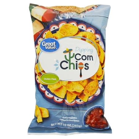 Great Value Dipping Corn Chips, 10 oz