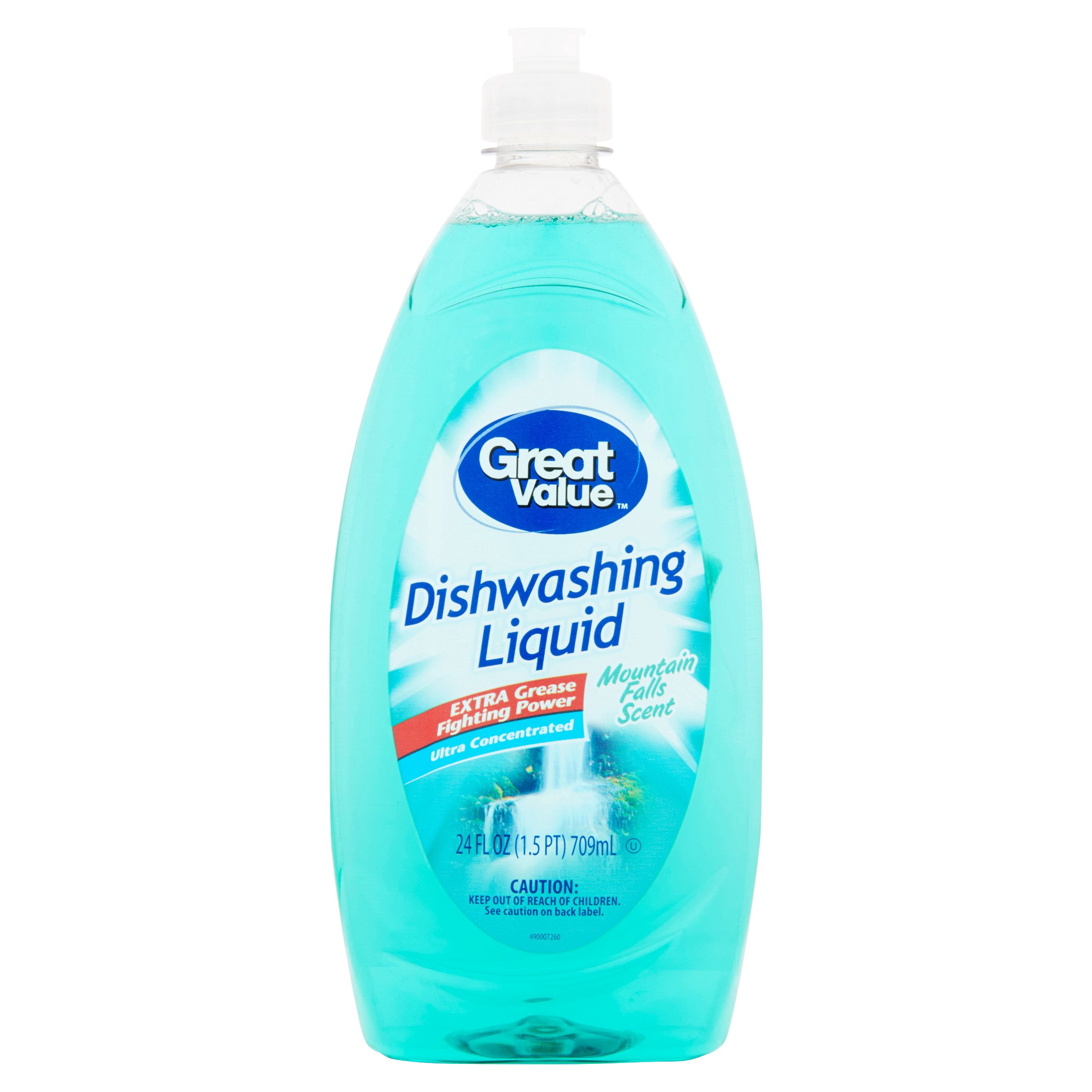 Great Value Dishwashing Liquid, Mountain Falls Scent, 24 fl oz