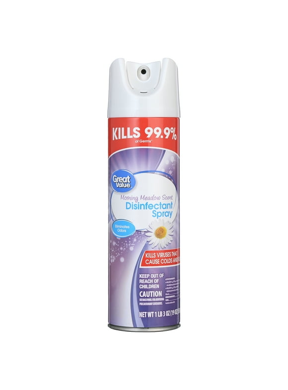 Great Value Disinfectant Spray, Morning Meadow Scent, 19 fl oz