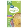 thumbnail image 1 of Great Value Double Zipper Sandwich Bags, Assorted Colors, 100 Count, 1 of 9