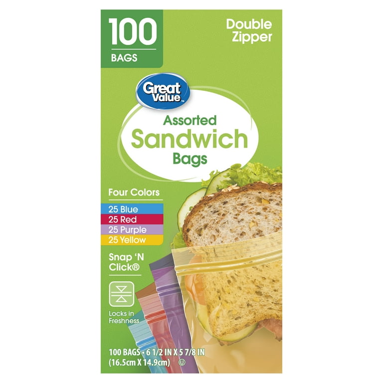 Great value slider zipper sandwich bags hotsell