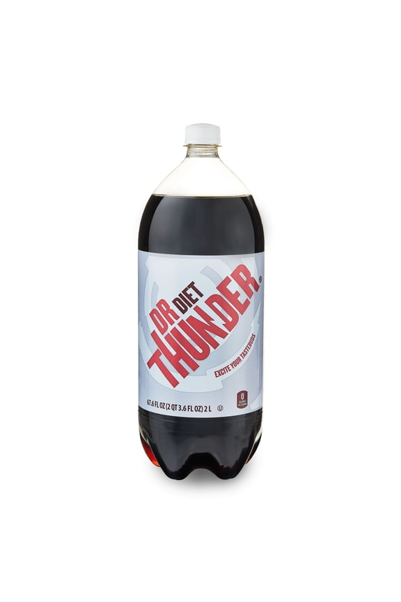 Dr Thunder Diet Calorie Free Cola Soda, 2 Liter Bottle
