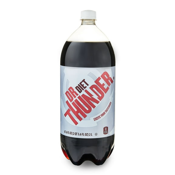 Great Value Dr Thunder Diet Calorie Free Soda Pop, 2 Liter Bottle