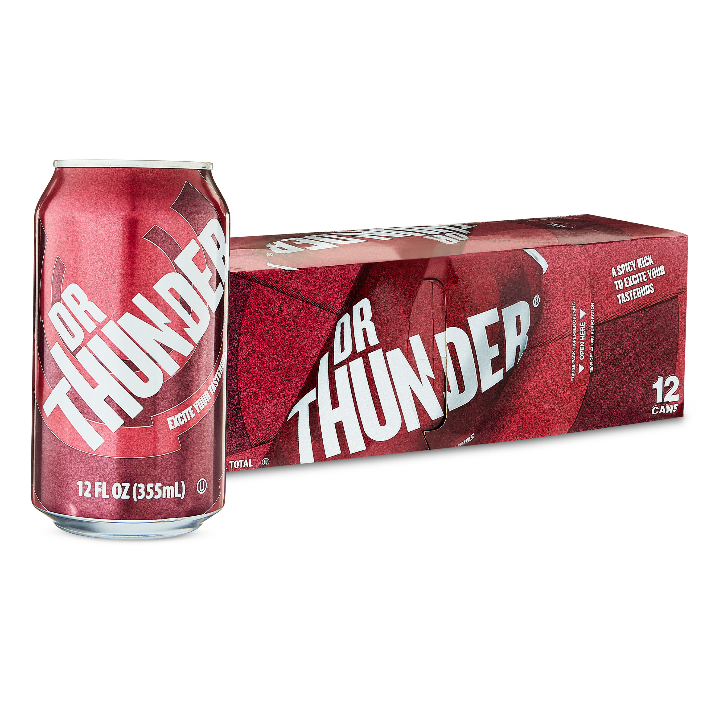 Great Value Dr Thunder Soda Pop, 12 Fl Oz Cans (24 Pack) – Free Shipping