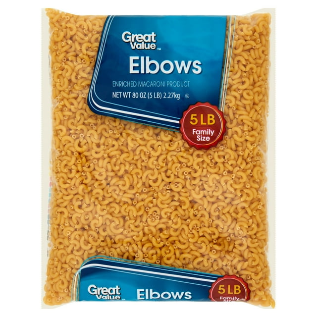 Great Value Elbow Macaroni, 5 lb
