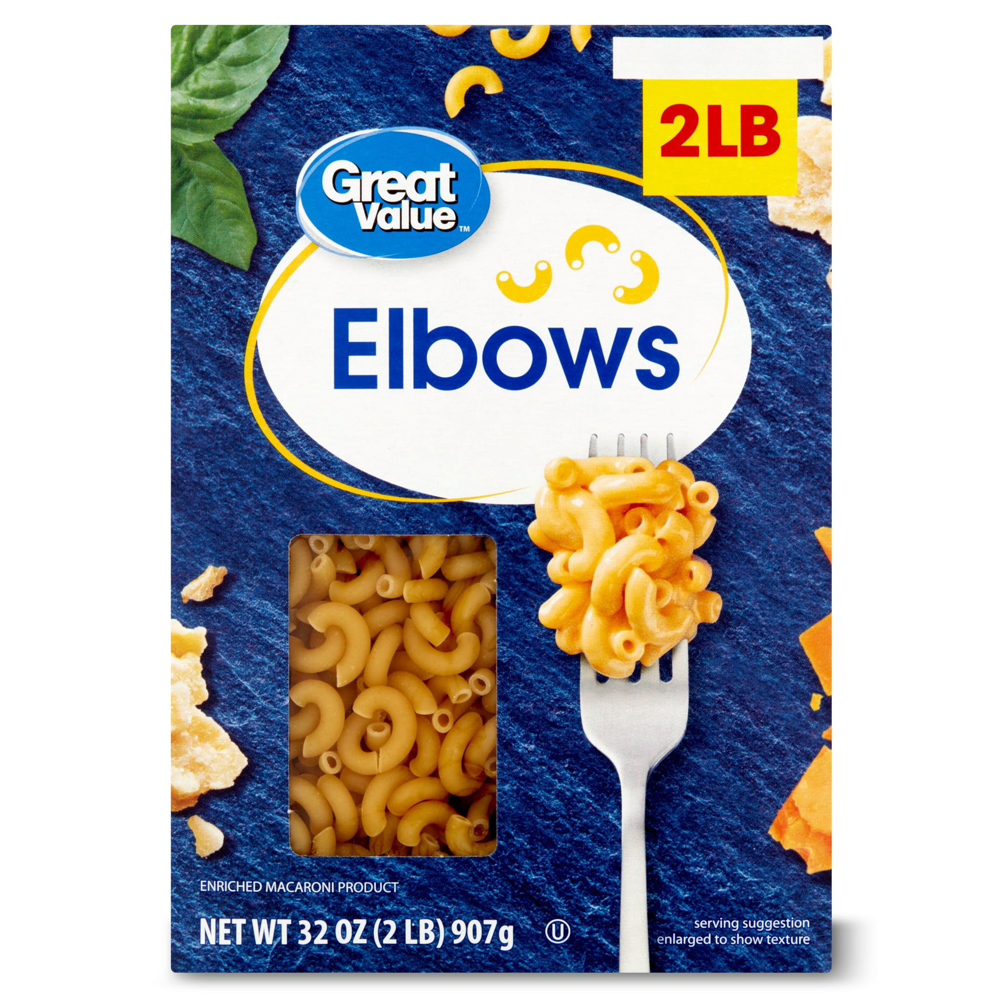 Great Value Elbows Pasta, 32 oz