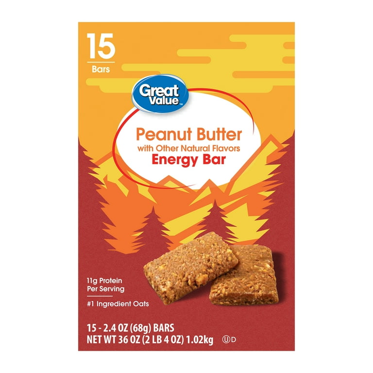 Energy Bar, Crunchy Peanut Butter, 2.4 oz, 12/Box, Ships in 1-3 Business Days Energy Bar, Crunchy Peanut Butter, 2.4 oz, 12/Box, Ships in 1-3 Business Days