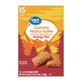 thumbnail image 1 of Great Value Energy Bar, Crunchy Peanut Butter, 2.4 oz, 15 Count, 1 of 8