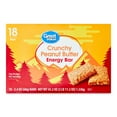 Great Value Energy Bar, Crunchy Peanut Butter, 2.4 oz, 18 Count