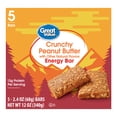 thumbnail image 1 of Great Value Energy Bar, Crunchy Peanut Butter, 2.4 oz, 5 Count, 1 of 8